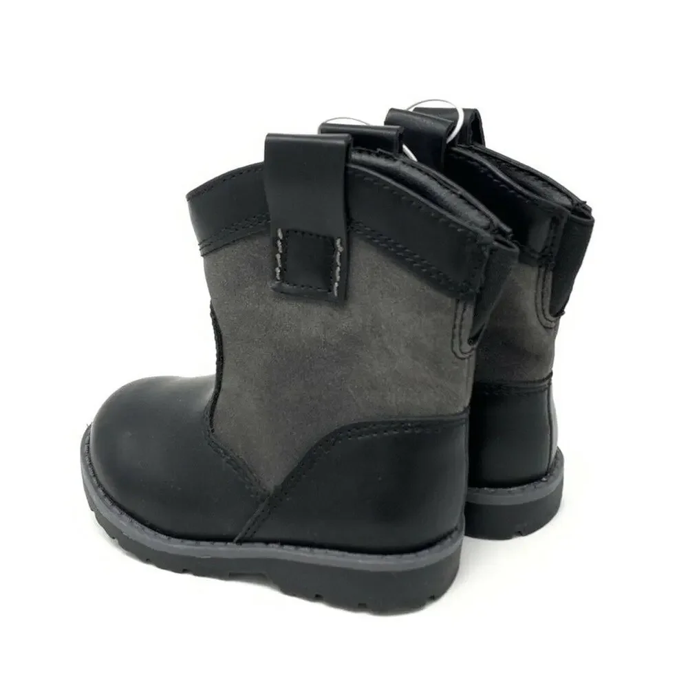 Cat & Jack Hunter Cowboy Boots Black Size 5‎